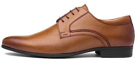 Thomas Crick Men's Ormond Formal Derby Lace-up Leather Shoes Tan