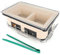 Barbecue A Carbonella, Rettangolare Giapponese Griglia in Ceramica Di Argilla Ripiano Del Tavolo Carbone Yakiniku Grill Hibachi Cooker Fornello A Carbone Per All'aperto, Interno, Beige