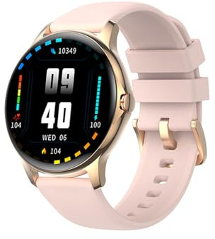 PTATT Smart Watch (Call Receive/Dial), 1.5 Smartwatch with Call/Text/Heart Rate/Sleep/Calories, Waterproof 100+ Sports Fitness Tracker for Iphone Android for Men Women,C