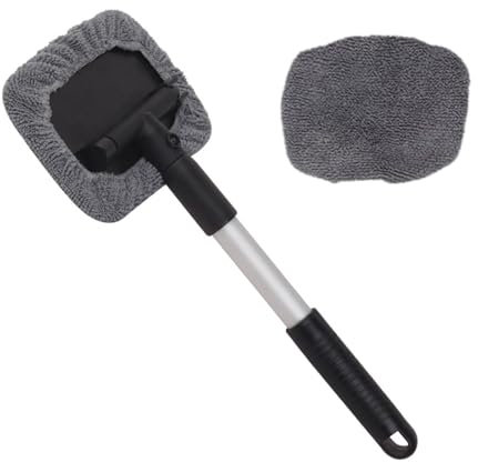 Teleskop-Windschutzscheiben-Reinigungswerkzeug mit ausziehbarem Griff, sanfter Bürstenkopf für Fahrzeugwartung