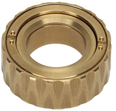 Anillo de trinquete mecánico, Juguete Giratorio, Oficina para Adultos, Alivio del estrés de Metal, Deslizador de yema del Dedo, Juguete sensorial Dorado