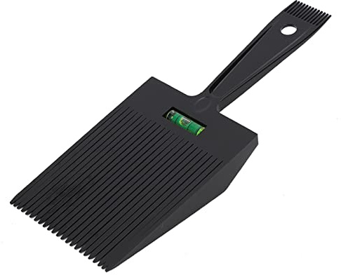 Generic Peigne à Guides à Dessus Plat, Peigne de Coupe de Cheveux de Précision avec Conception Ergonomique pour Salon de Coiffure Professionnel et Usage Domestique, Noir